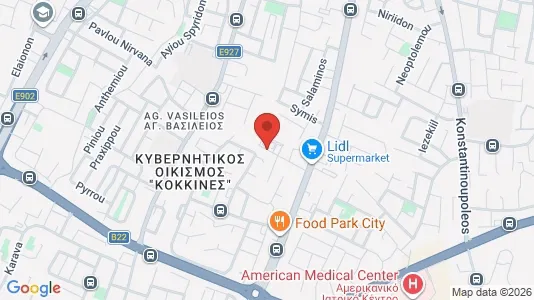 Apartments for rent i Nicosia Strovolos - kort over placeringen