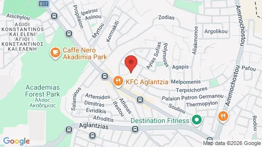 Apartments for rent i Nicosia Aglantzia - kort over placeringen