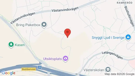 Rooms for rent i Uddevalla - kort over placeringen