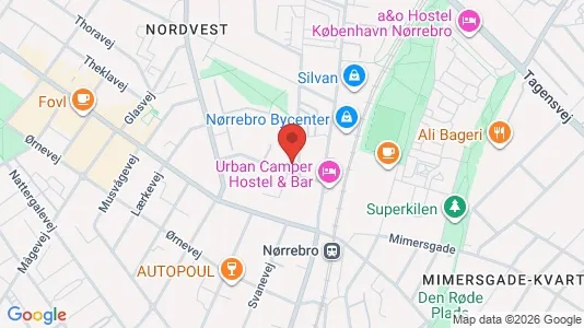 Apartments for rent i Copenhagen NV - kort over placeringen