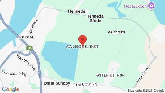 Rooms for rent i Aalborg Øst - kort over placeringen