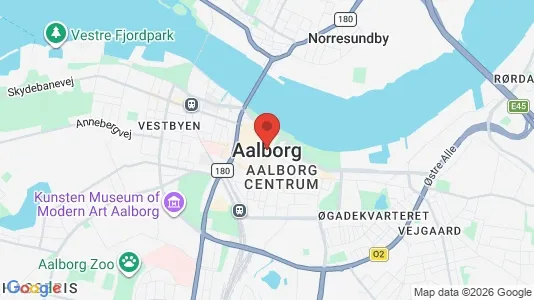 Rooms for rent i Aalborg Center - kort over placeringen