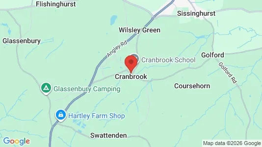 Houses for rent i Cranbrook - Kent - kort over placeringen