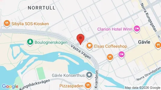 Apartments for rent i Gävle - kort over placeringen