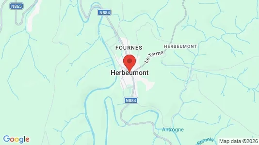 Apartments for rent i Herbeumont - kort over placeringen