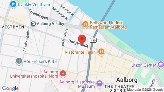 Apartments for rent i Aalborg Center - kort over placeringen