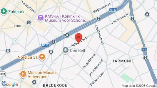 Apartments for rent i Stad Antwerp - kort over placeringen