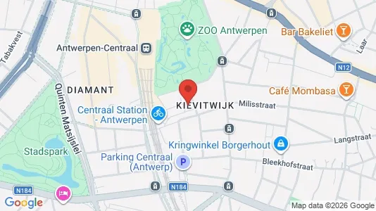 Apartments for rent i Stad Antwerp - kort over placeringen