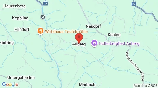 Apartments for rent i Auberg - kort over placeringen