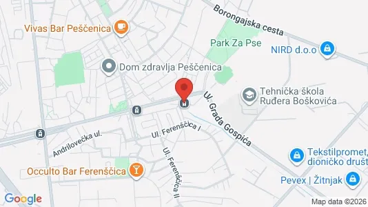 Apartments for rent i Sljeme (Medvednica-Tomislavac) - kort over placeringen