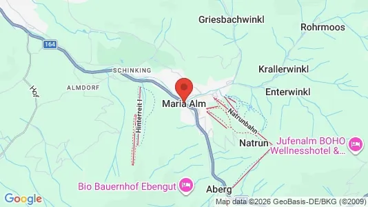 Apartments for rent i Maria Alm am Steinernen Meer - kort over placeringen
