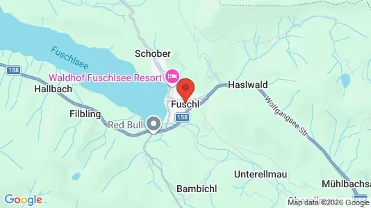 Apartments for rent i Fuschl am See - kort over placeringen