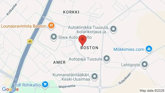 Apartments for rent i Tuusula - kort over placeringen