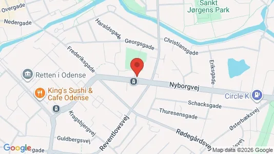 Apartments for rent i Odense C - kort over placeringen
