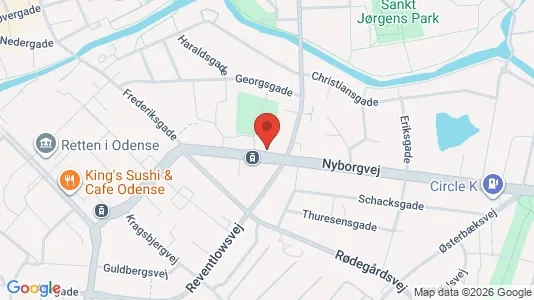 Apartments for rent i Odense C - kort over placeringen