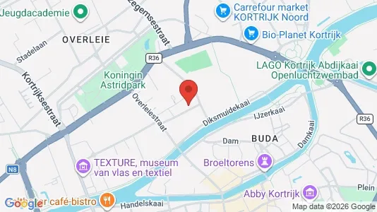 Apartments for rent i Kortrijk - kort over placeringen