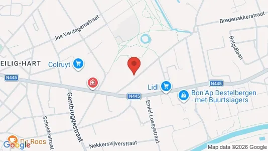 Apartments for rent i Gent Sint-Amandsberg - kort over placeringen