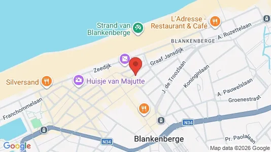 Apartments for rent i Blankenberge - kort over placeringen