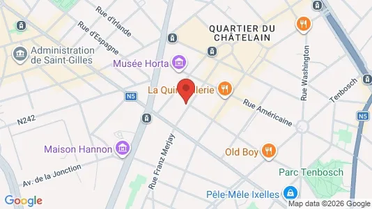 Apartments for rent i Brussels Elsene - kort over placeringen