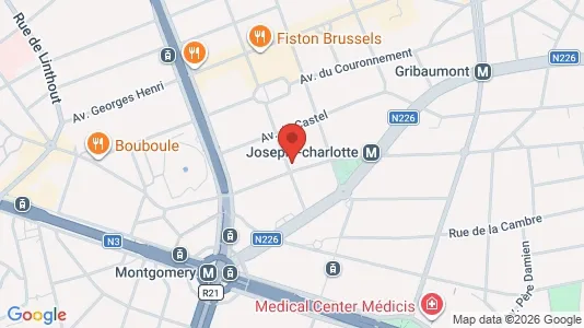 Apartments for rent i Brussels Sint-Lambrechts-Woluwe - kort over placeringen