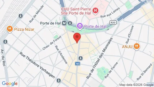Apartments for rent i Brussels Sint-Gillis - kort over placeringen