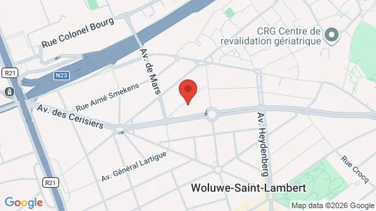 Apartments for rent i Brussels Sint-Lambrechts-Woluwe - kort over placeringen