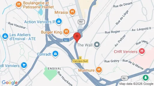 Apartments for rent i Verviers - kort over placeringen