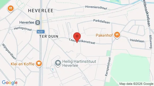 Apartments for rent i Leuven - kort over placeringen