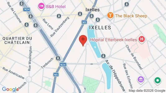 Apartments for rent i Brussels Elsene - kort over placeringen