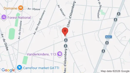 Apartments for rent i Brussels Ukkel - kort over placeringen