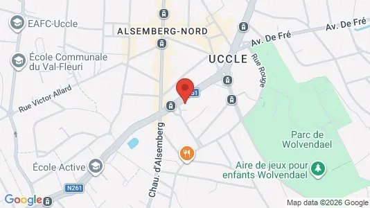 Apartments for rent i Brussels Ukkel - kort over placeringen
