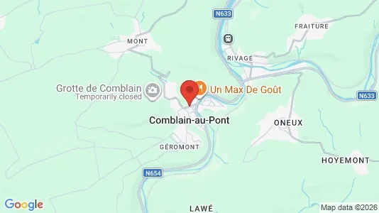 Houses for rent i Comblain-au-Pont - kort over placeringen