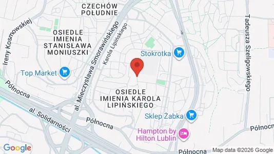 Rooms for rent i Lublin - kort over placeringen