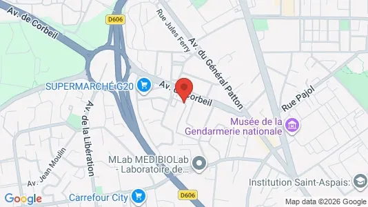 Apartments for rent i Melun - kort over placeringen