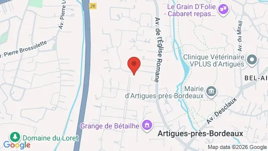 Apartments for rent i Bordeaux - kort over placeringen