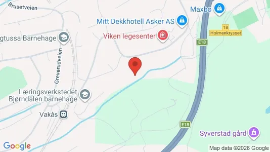 Rooms for rent i Asker - kort over placeringen