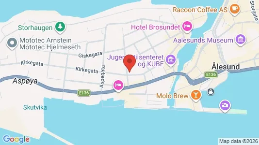 Rooms for rent i Ålesund - kort over placeringen