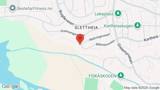 Rooms for rent i Kristiansand - kort over placeringen