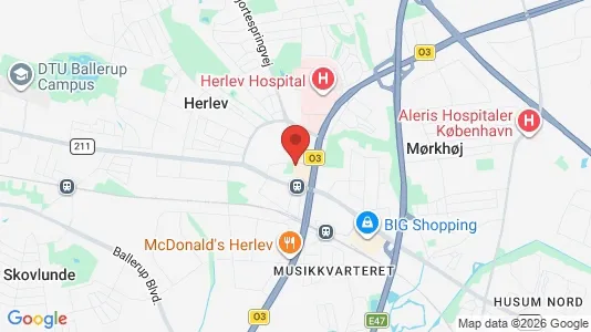 Houses for rent i Herlev - kort over placeringen