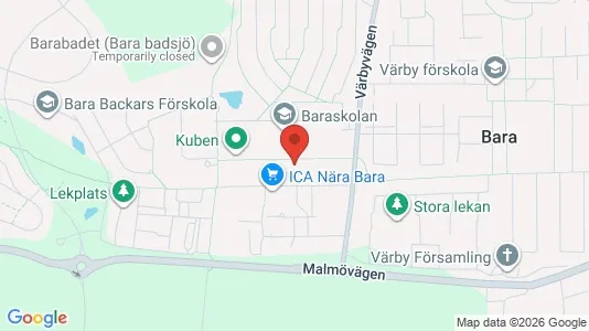 Apartments for rent i Svedala - kort over placeringen