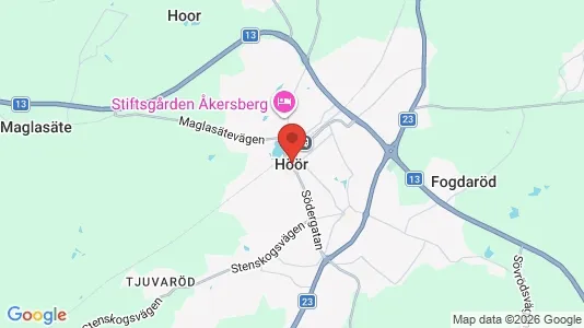 Apartments for rent i Höör - kort over placeringen