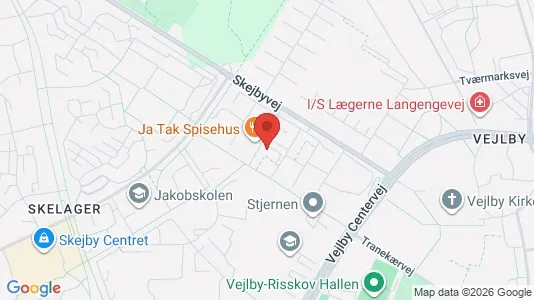 Apartments for rent i Risskov - kort over placeringen