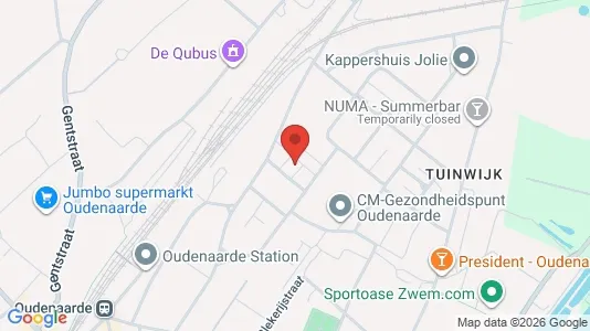 Apartments for rent i Oudenaarde - kort over placeringen