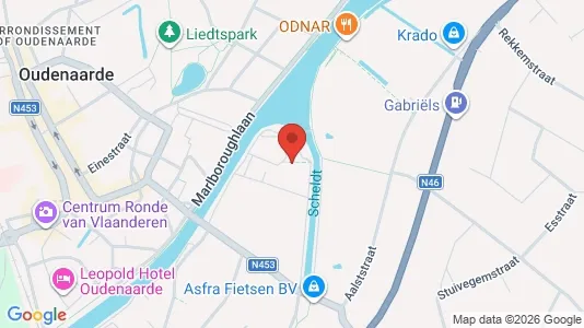 Apartments for rent i Oudenaarde - kort over placeringen