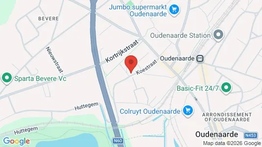 Apartments for rent i Oudenaarde - kort over placeringen