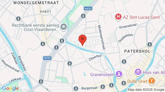 Apartments for rent i Stad Gent - kort over placeringen