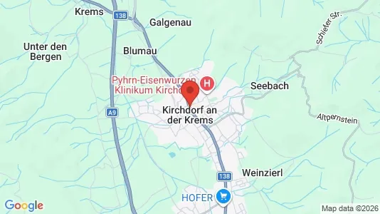 Apartments for rent i Kirchdorf an der Krems - kort over placeringen