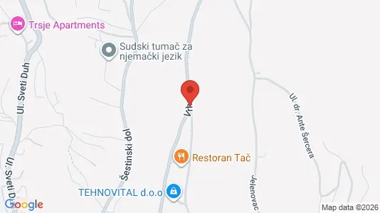 Apartments for rent i Sljeme (Medvednica-Tomislavac) - kort over placeringen