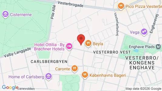 Apartments for rent i Vesterbro - kort over placeringen
