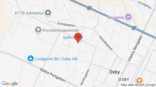 Apartments for rent i Osby - kort over placeringen